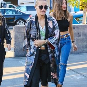 RARE Adidas Rita Ora Asian Kimono Coat Jacket US Large